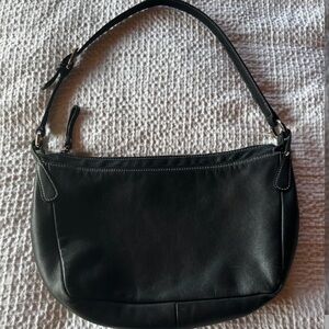 Ann Taylor Elegant Black Shoulder Bag